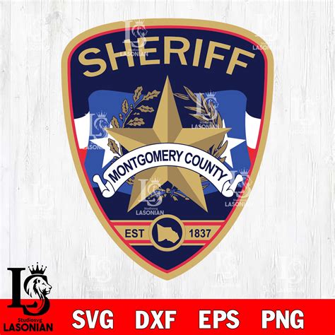 Sheriff montgomery county badge svg , digital download | Inspire Uplift