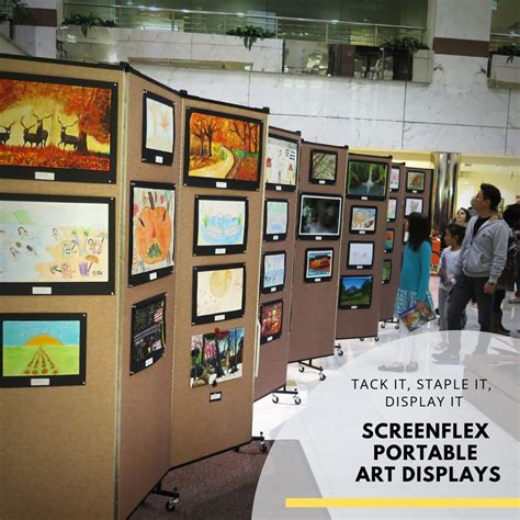 Portable art displays. Easy to move. Simple to set up. | Art display panels, Art display, Display