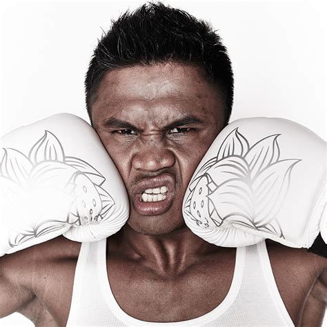 Buakaw punching through silver screen