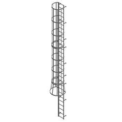 WynParts - Cotterman Steel Fixed Ladder with Safety Cage