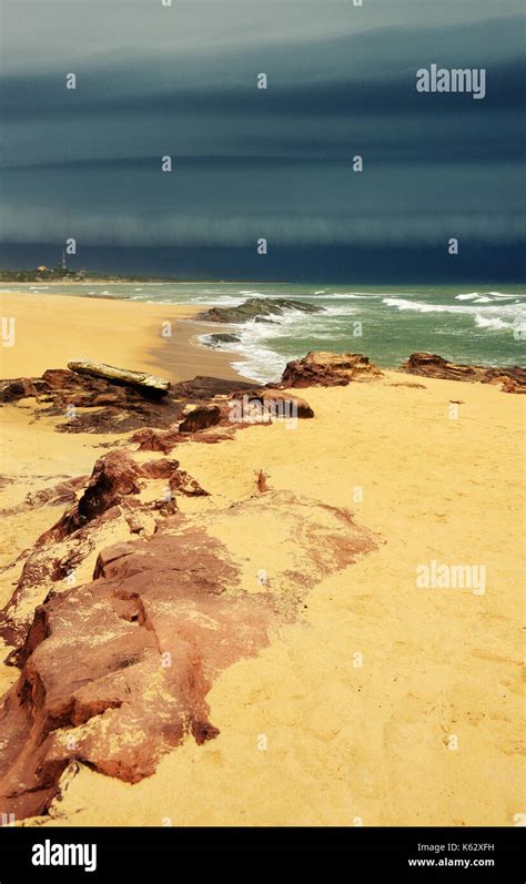 Beach near Cape Coast, Ghana Stock Photo - Alamy