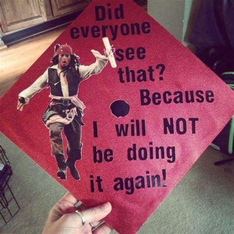 Birete basado sobre Captain Jack Sparrow Funny Graduation Caps ...