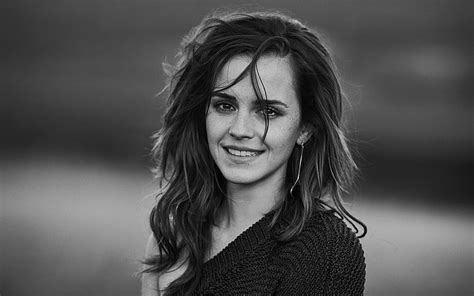 HD wallpaper: Actresses, Emma Watson, Black & White, English | Wallpaper Flare