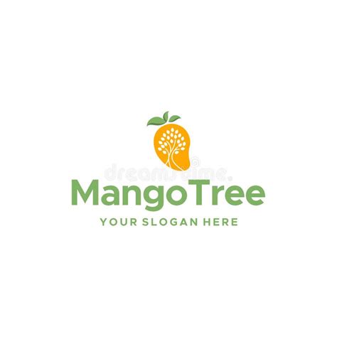 Modern MANGO TREE Fresh Fruits Leaf Logo Design Stock Vector ...