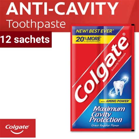 COLGATE TOOTHPASTE TWIN PACK SACHET 12 PIECES x 22 GRAMS | Lazada PH