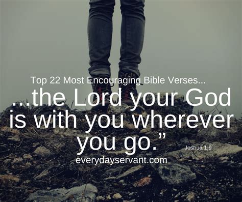 Top 22 Most Encouraging Bible Verses - Everyday Servant