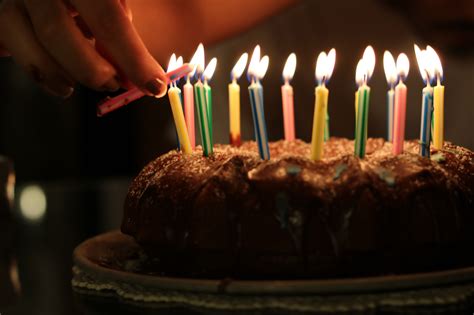 Birthday Cake with C&les Royalty-Free Stock Photo