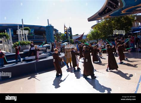 Star Wars Show at Disneyland Amusement Park in California USA Stock ...