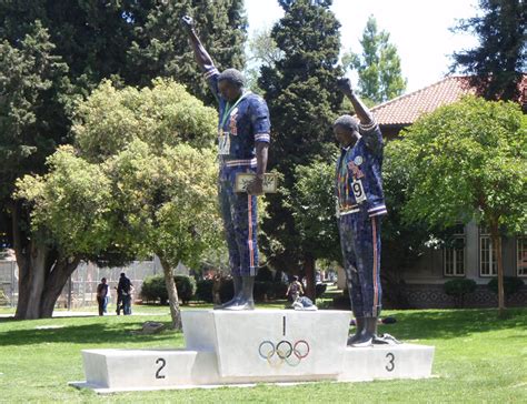 Monument to Tommie Smith and John Carlos - San Jose, California