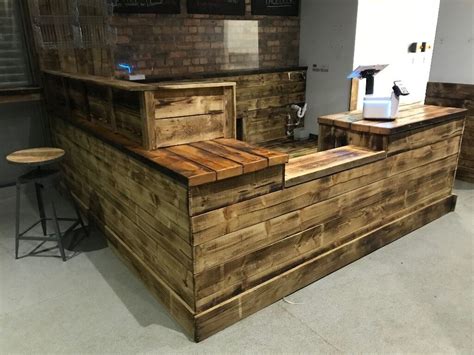 Hand built wooden retro style shop counter - bar - cafe - restaurant ...