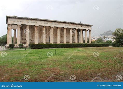 Athens Agora, Ruins and Temples Stock Image - Image of athens ...