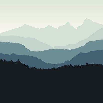 Mountain Backdrop Vector Stock Illustration - Download Image Now - iStock