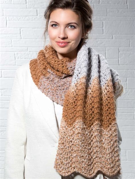 free ripple stitch scarf pattern Archives - Knitting Bee (29 free ...