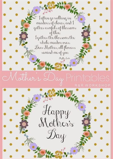 Mothers Day Poem Printables