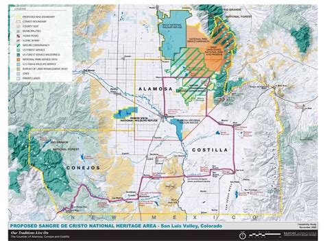 sangre de cristo mountains map | Maps of the Sangre de Cristo National Heritage Area | Heritage ...