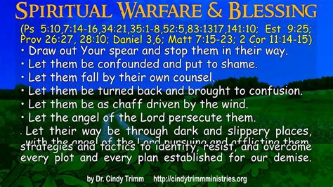 Spiritual warfare & Blessings by Dr.cindy Trimm - YouTube | Spiritual warfare, Spiritual warfare ...