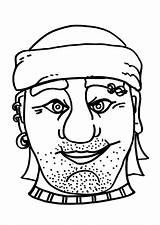 Coloring Page Pirate mask  Free Printables Img 9182 sketch template