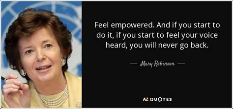 TOP 25 QUOTES BY MARY ROBINSON (of 108) | A-Z Quotes