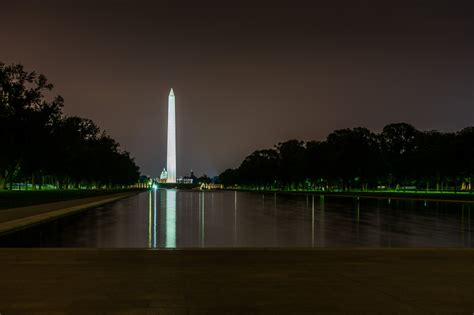 Washington Monument at Night - Andy's Travel Blog