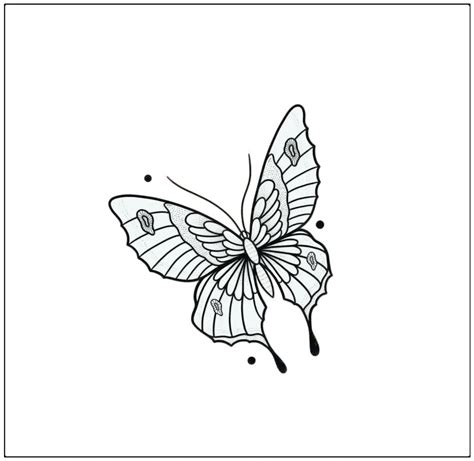 Easy Butterfly Drawings In Pencil