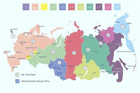 10 Countries With The Most Time Zones - WorldAtlas