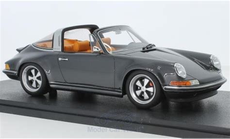 Diecast model cars Porsche 911 1/18 Cult Scale Models Targa metallic-grey Singer - Alldiecast.co.uk