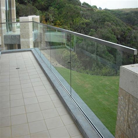 Factory Manufacture Terrace Glass Parapet /Handrail Glass Parapet Panels/ Infill Kit Stair ...