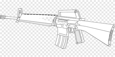 M16 Assault Rifle Drawing