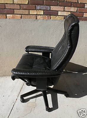 Ekornes Stressless Office Chair "ROYAL" Black Leather!! | #44531390