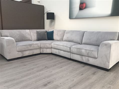 MIZZONI AGRIGENTO GREY FABRIC MODULAR CORNER SOFA | Furnimax Brands Outlet