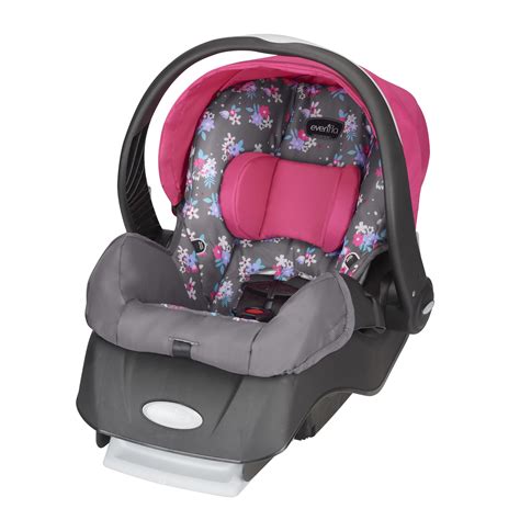 Evenflo Embrace 35 lbs Infant Car Seat, Floral Pink - Walmart.com - Walmart.com