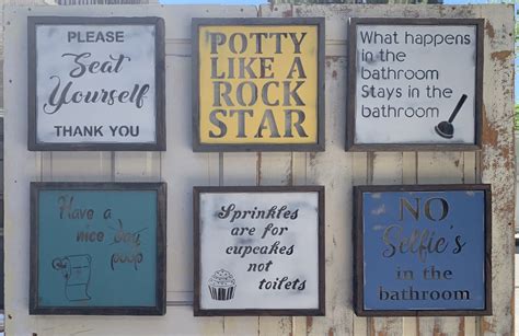 Funny Bathroom Signs – K&M Design and Fabrication