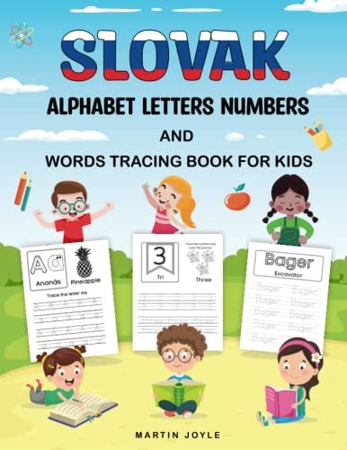 Slovak Alphabet Letters Numbers and Words Tracing Book for Kids: Handwriting Tracing Activity ...