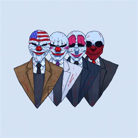 original payday gang (by me) : r/paydaytheheist