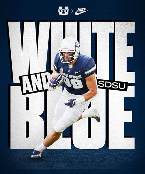 Utah State | Sports design inspiration, Sports graphic design, Football ...