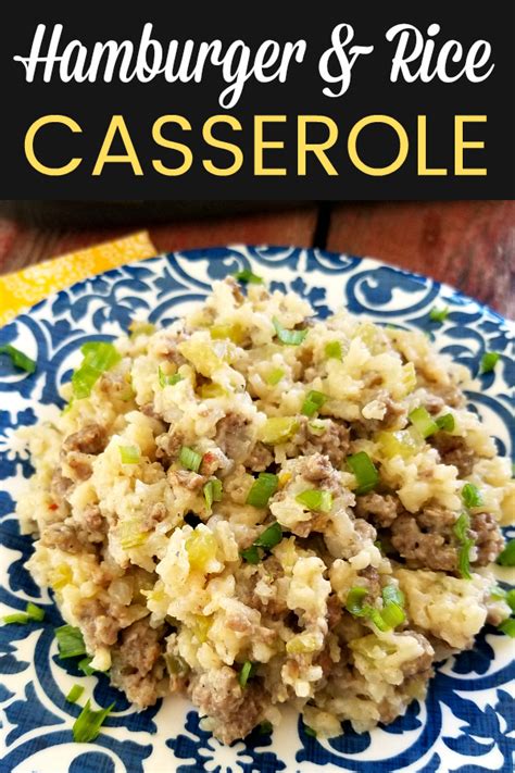 South Your Mouth: Hamburger & Rice Casserole