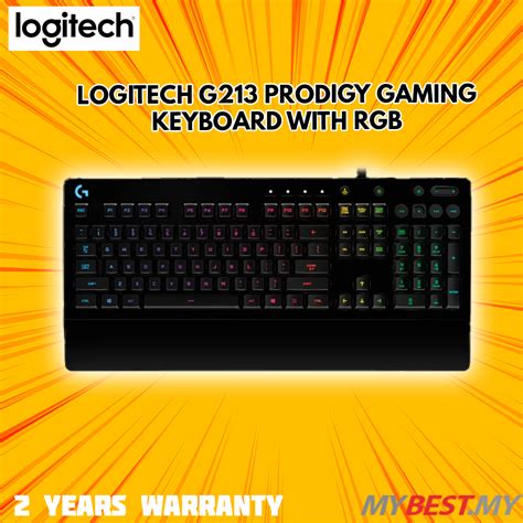 LOGITECH G213 PRODIGY GAMING KEYBOARD WITH RGB