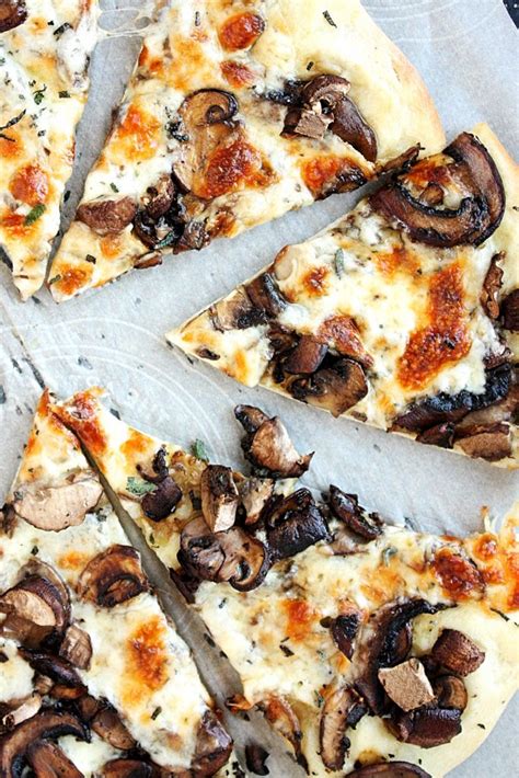 Mushroom Pizza Recipe with Garlic and Sage - Monday Sunday Kitchen