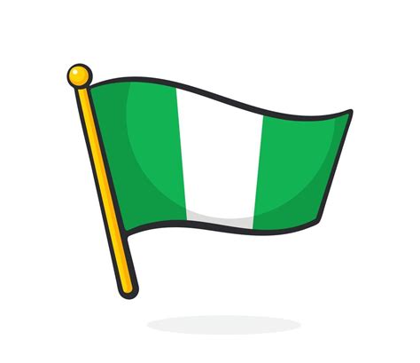 Cartoon illustration of national flag of Nigeria 22706686 Vector Art at ...