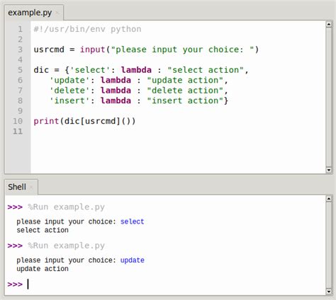 Python switch case - Python