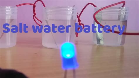 Salt Water battery kit with Copper and Zinc plates - YouTube