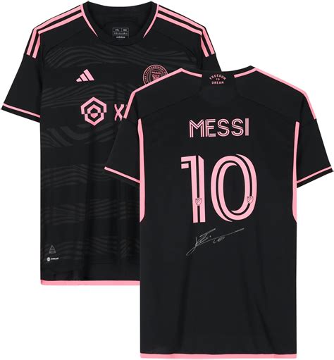 Lionel Messi Inter Miami CF Autographed 2022-23 Black Adidas Authentic ...