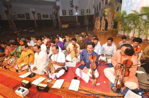 Renowned musicians mesmerise audience with Tyagaraja compositions ...