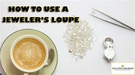 How to use a Jeweler's Loupe | Jewelry Loupe 10x Magnification Triplet Lens Loupe - YouTube