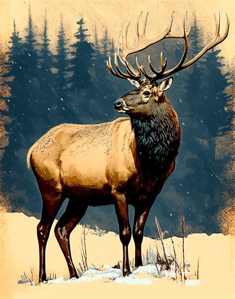 Elk Paintings