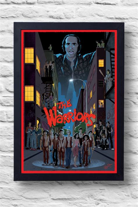 The Warriors 1979 Movie Poster Print, Cult Film Poster, Illustration ...