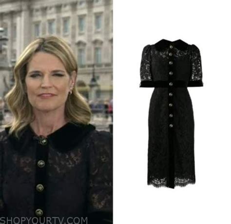 The Today Show: September 2022 Savannah Guthrie's Black Lace Dress | Shop Your TV