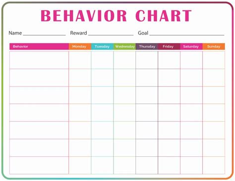 Printable Behavior Chart For Kids Freebie Finding Mom, 46% OFF