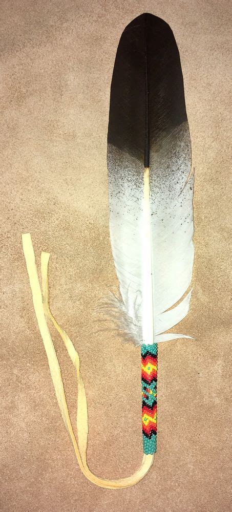 Native American Lakota Sioux Beaded Feather. | Lakota sioux, Lakota, Feather