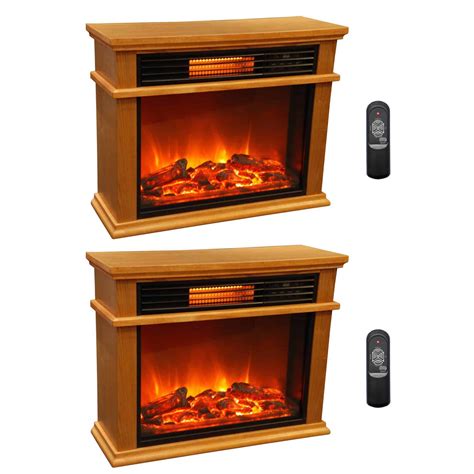 LifeSmart LifePro 3 Element Portable Electric Infrared Fireplace ...